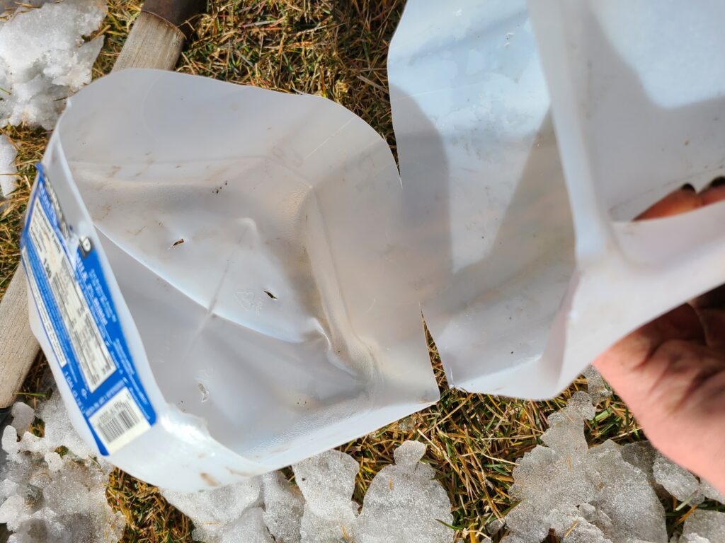 cut milk jug