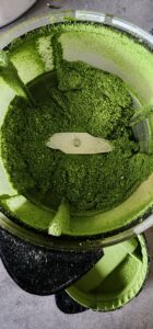 green onion powder in coffee grinder