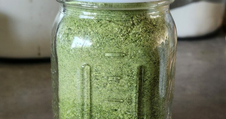 Homemade Green Onion Powder