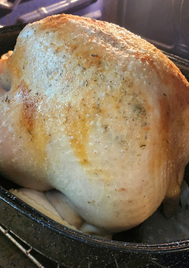 roasting turkey in oven