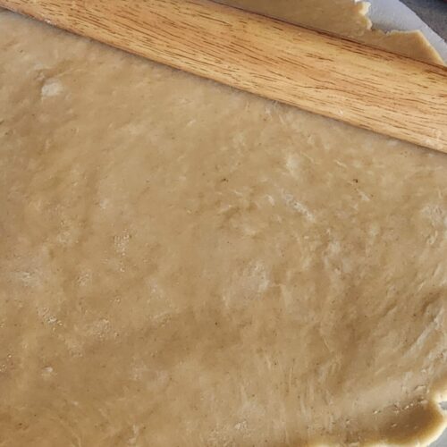 rolled out chicken schmaltz pie crust