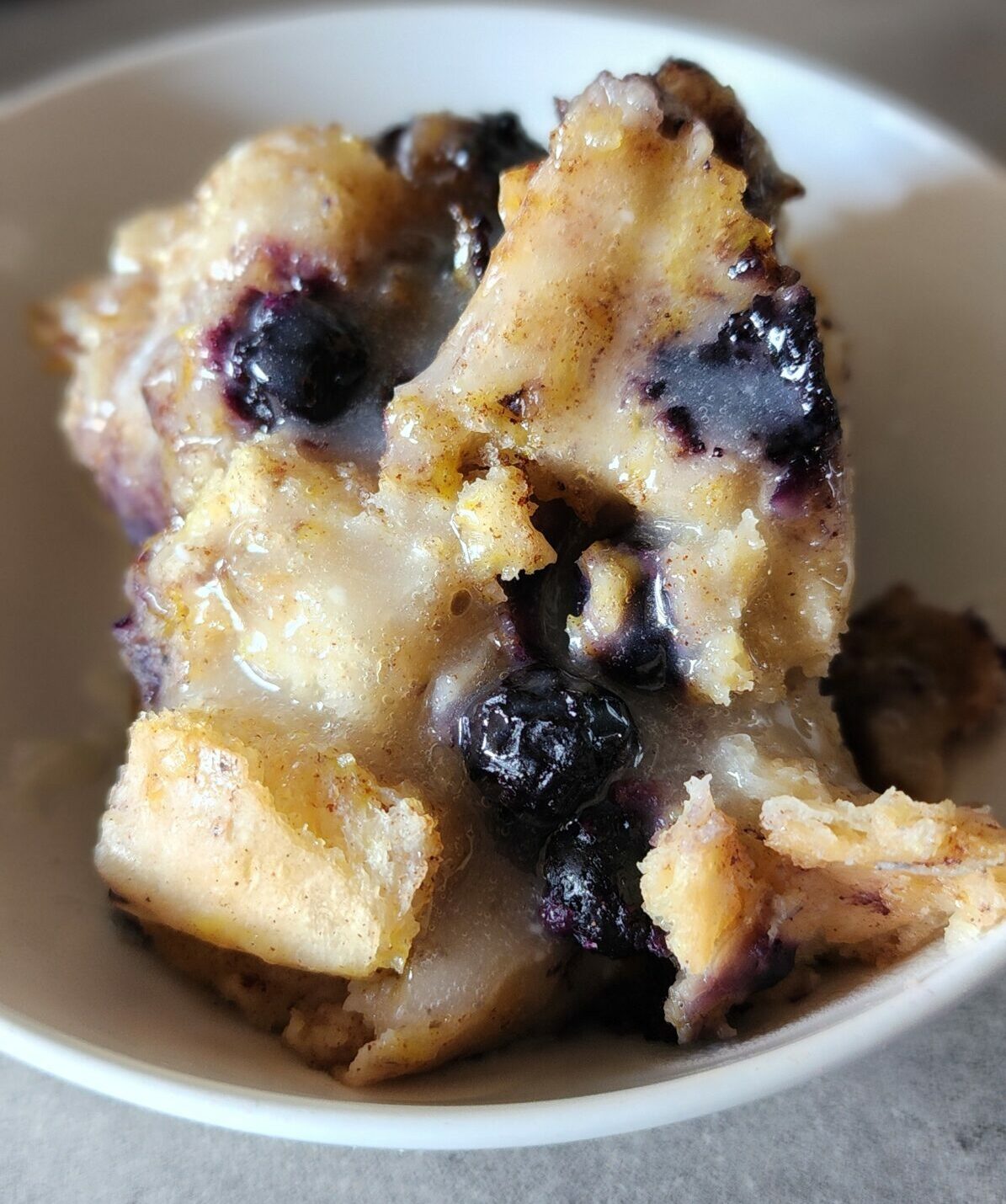 Blueberry Bread Pudding in a Slow Cooker